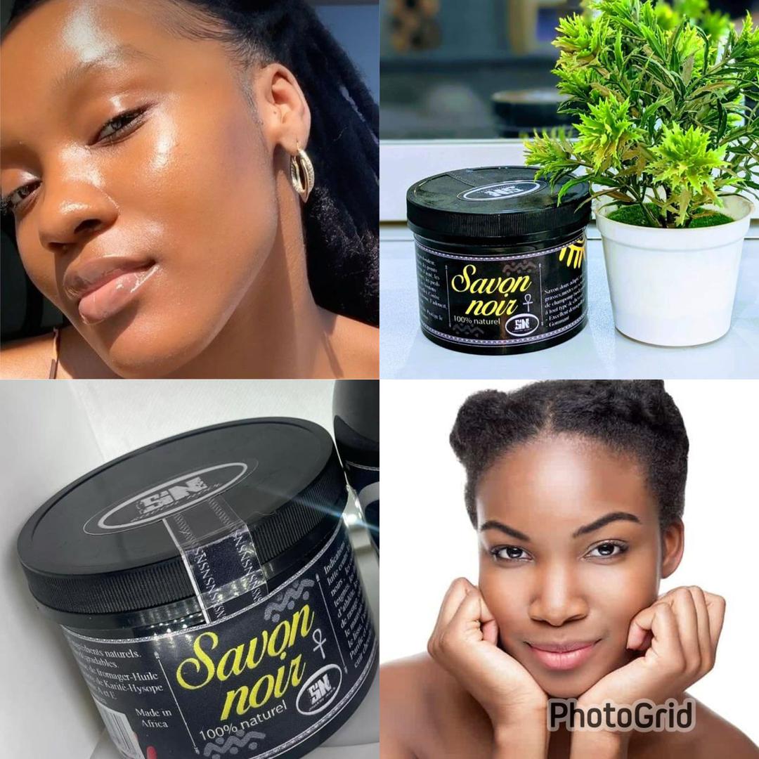 Savon noir 100% naturel , soins du visage