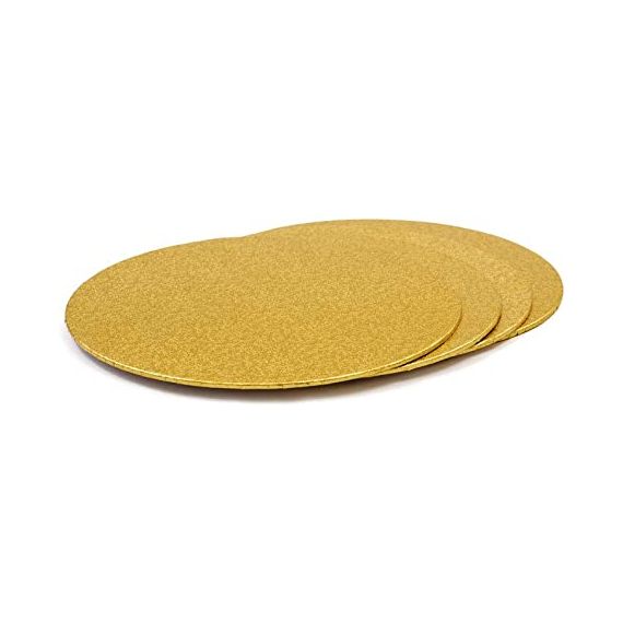 Semelle rond fin doré diamètre 18cm pour gateau , lot de 100 pcs