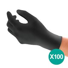 Gant en nitrile noir 100 pcs